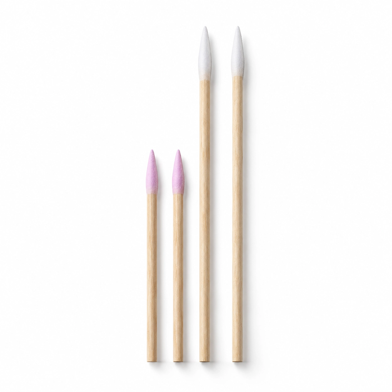 Varillas de madera con punta de algodón – Pack de 50 unidades